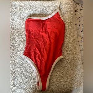 Aerie Red one piece bathing suit